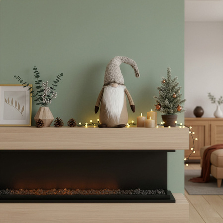 Skrzat świąteczny 60 cm figurka krasnal stojący gnom ozdoba bożonarodzeniowa