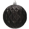 Bombki choinkowe 30 szt. czarny 8cm zestaw choinkowy