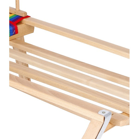 Sanki dla dzieci z oparciem drewniane, pasy materiałowe