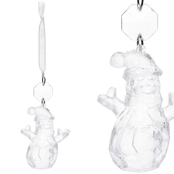 Ozdoba świąteczna 10cm choinkowa zawieszka bałwanek