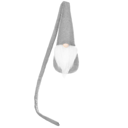 Skrzat 90cm ozdoba świąteczna, krasnal świąteczny, gnom szary