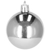 Bombki choinkowe 12 szt. ozdoby świąteczne zestaw 3 cm srebrny
