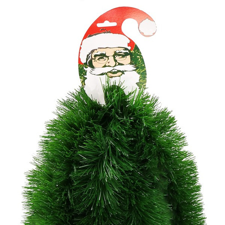 Łańcuch na choinkę 6m zielony, girlanda choinkowa, średnica 15cm