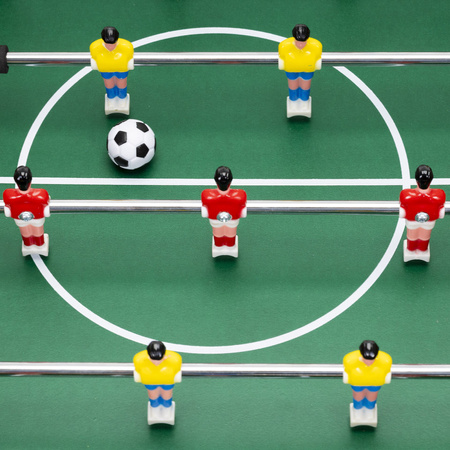 Piłkarzyki, drewniany stół do gry w piłkę nożną 69x35 cm gra dla dzieci