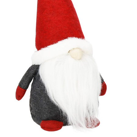 Skrzat 37 cm ozdoba świąteczna, stojący mikołaj, krasnal świąteczny, gnom