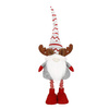 Skrzaty 80 cm renifer 2 szt. krasnal świąteczny, gnom z teleskopowymi nózkami