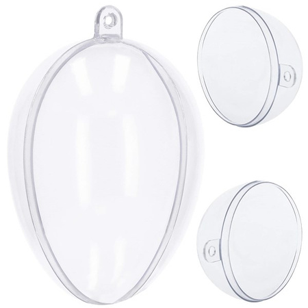 Bombki akrylowe 4 szt. 9 cm jajko faberge ozdoba decoupage