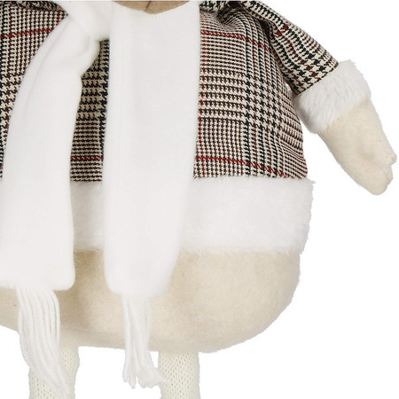 Renifer 50-67cm ozdoba świąteczna, krasnal świąteczny, gnom na teleskopowych nóżkach brązowy