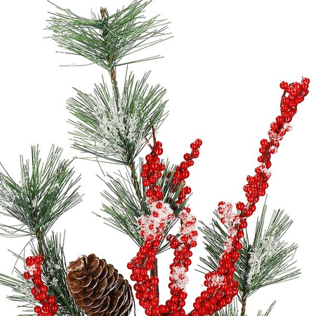 Gałązka świąteczna sztuczna dekoracja do stroika 58 cm