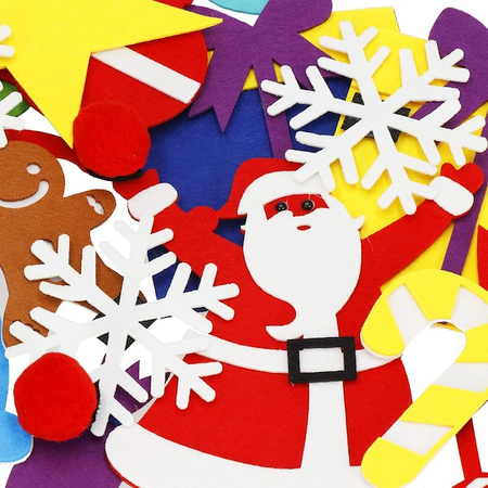 Choinka filcowa ozdoba świąteczna do ubierania na rzepy dla dzieci