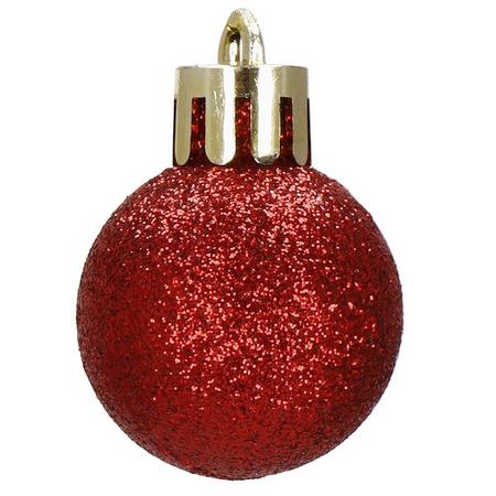 Bombki choinkowe 74 szt. ozdoby świąteczne zestaw multikolor