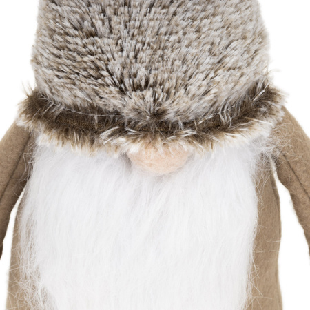 Skrzat świąteczny 60 cm figurka krasnal stojący gnom ozdoba bożonarodzeniowa