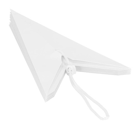 Gwiazda świąteczna papierowa 3d 60 cm zawieszka choinkowa biała