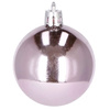 Bombki choinkowe 30 szt. ozdoby świąteczne zestaw 4 cm różowy