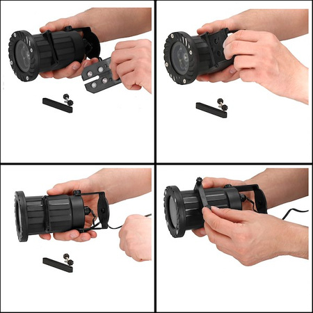 Świąteczny rzutnik laserowy, projektor na dom 20 motywów