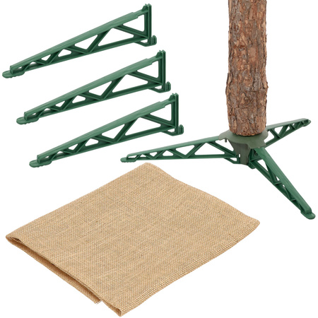 Choinka na pniu sztuczna 180 cm sosna jak żywa gęsta premium