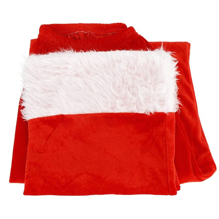 Strój Mikołaja 12 elementów, kostium czerwony przebranie mikołajki