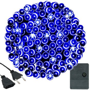 Lampki choinkowe 400 led niebieskie 27,5 m oświetlenie świąteczne wewnętrzne