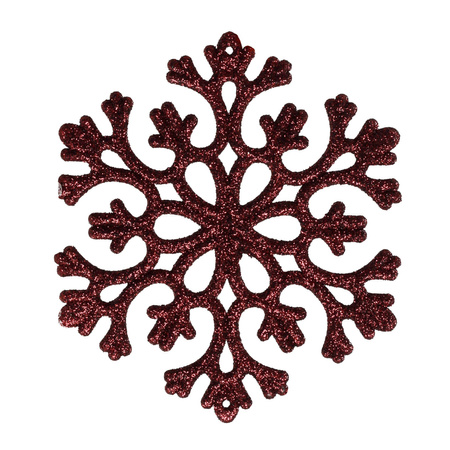 Bombki choinkowe, zawieszki zestaw 40 szt. dekoracje świąteczne do stroika, nietłukące bordowo-czerwone