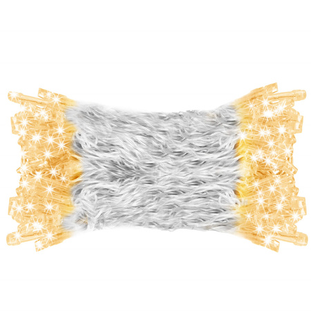 Kurtyna świetlna 200 led girlanda, lampki sople biały ciepły