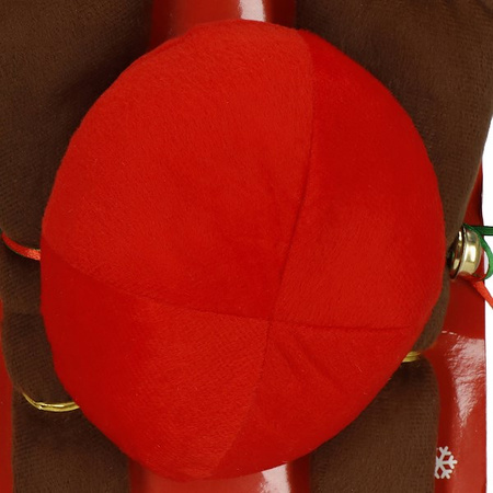 Dekoracja na samochód rogi renifera i nos świąteczna ozdoba na auto