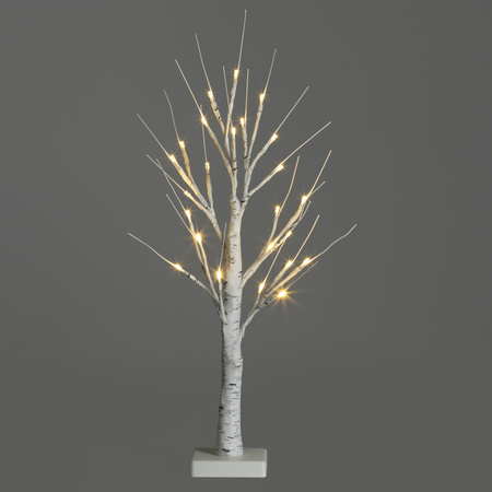 Drzewko świecące brzoza 60 cm 25 Led świąteczna dekoracja ozdoba świetlna