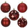 Bombki choinkowe, zestaw 30 szt. dekoracji do stroika 8 cm nietłukące