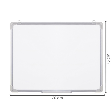 Tablica suchościeralna magnetyczna biała 60x45 cm