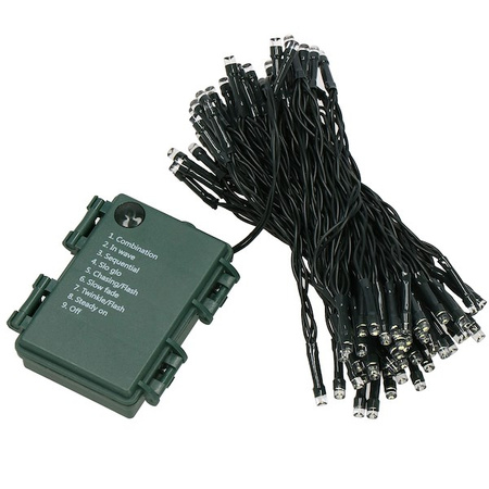 Lampki choinkowe 50 Led na baterie multikolor z programatorem