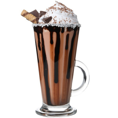 Szklanki do kawy latte, deserów z uchem 280 ml komplet 6 szt. filiżanek