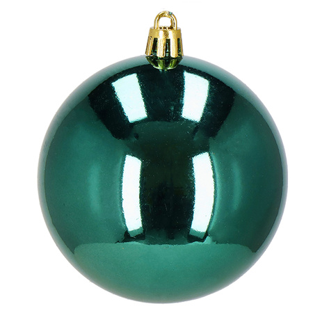 Zielone bombki choinkowe 8 cm 30 szt. zestaw ozdoby choinkowe matowe brokatowe błyszczące