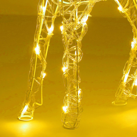 Renifer Led świąteczny 100 LED świetlna dekoracja biały ciepły