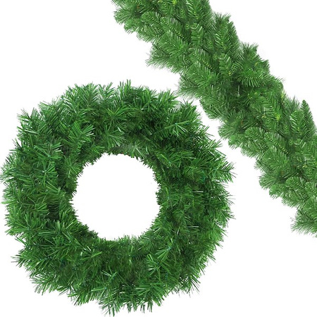 Girlanda świąteczna 300cm łańcuch choinkowy, zielony