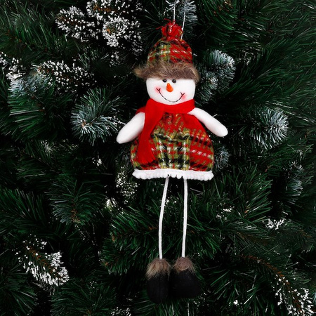 Bałwanek wiszący 38cm zawieszka ozdoba świąteczna, krasnal świąteczny, gnom