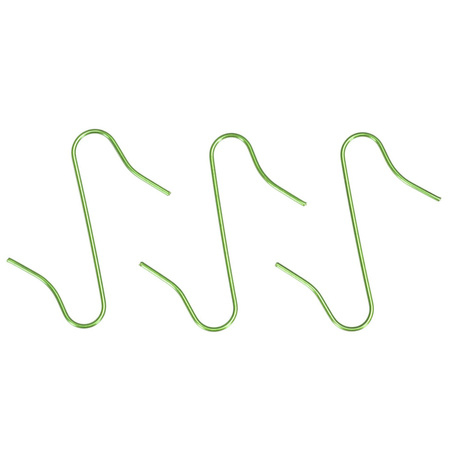 Zawieszki metalowe, haczyki do bombek 150 szt. zaczepy do dekoracji choinkowych, zielone