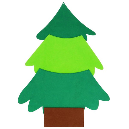 Choinka filcowa ozdoba świąteczna do ubierania na rzepy dla dzieci