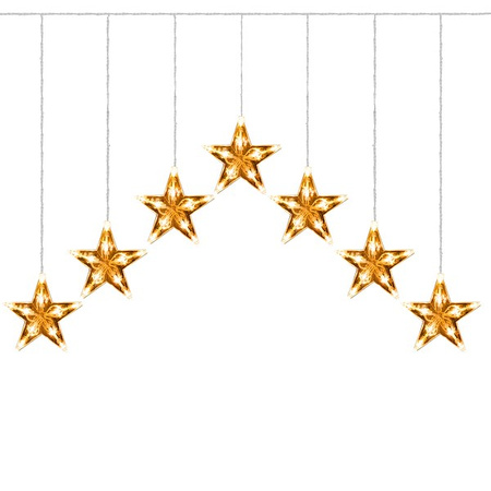 Kurtyna świetlna biały ciepły 70 Led gwiazdki lampki wewnętrzno-zewnętrzne