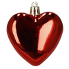 Bombki choinkowe 16 szt. komplet dekoracje świąteczne, nietłukące serca, czerwone