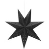 Gwiazda świąteczna papierowa zawieszka choinkowa czarna ażurowa 3D
