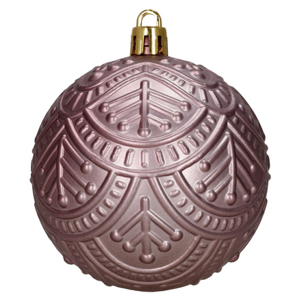 Bombki choinkowe zestaw 18 szt. ozdoby choinkowe matowe połyskujące brokatowe bordowe