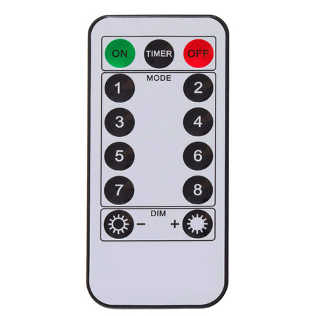 Lampki na choinke 10 m oświetlenie świąteczne 100 LED z pilotem, 8 funkcji świecenia, multikolor