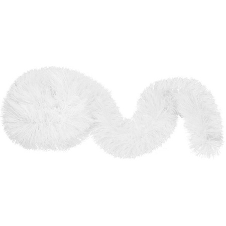 Łańcuch na choinkę 6m biały, girlanda choinkowa, średnica 15cm