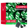 Lampki choinkowe 100 led zielone 8,5 m oświetlenie świąteczne