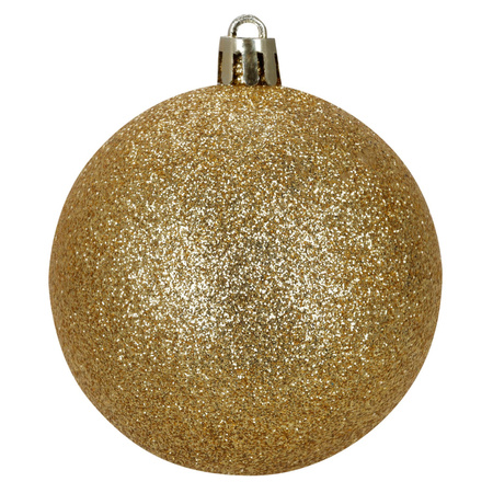 Bombki choinkowe, zestaw 100 szt. dekoracji do stroika nietłukące, złote