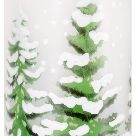 Świeca LED na baterie do stroików, dekoracyjna zestaw 3 szt. świąteczny wzór