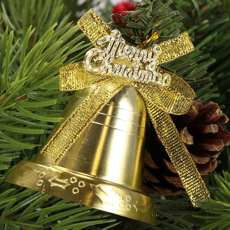 Zawieszka choinkowa 4 szt. ozdoba świąteczna dzwoneczki bombki na choinkę