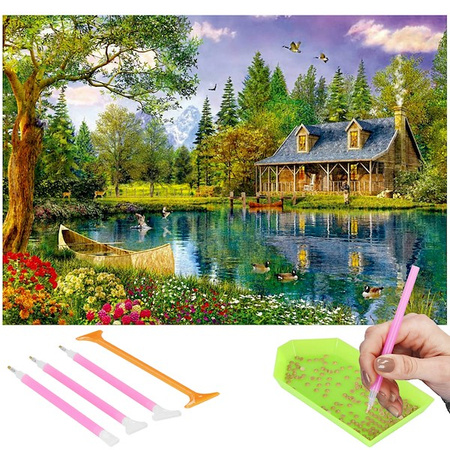 Haft diamentowy zestaw akcesoriów 22 szt. przybory do diamond painting