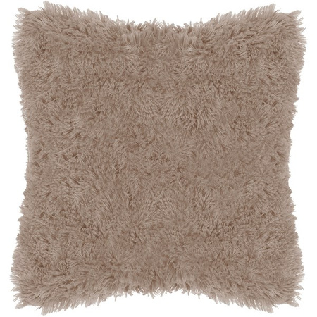 Poszewka dekoracyjna na poduszkę, włochacz 40x40cm brązowy