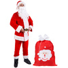 Strój św. Mikołaja zestaw 11 elementowy przebranie świąteczne