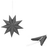 Gwiazda świąteczna papierowa zawieszka choinkowa szara